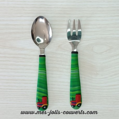 Le set de 2 couverts cuillère et fourchette pour les enfants - Mes Jolis  Couverts