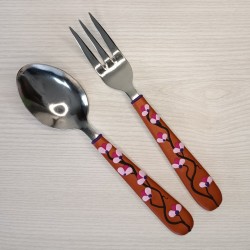 Couvert service originaux pour la salade et le service