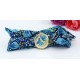 Montre femme couple papillon or bracelet tissu