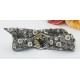 Montre papillon été argent bracelet tissu