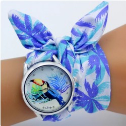 Montre Toucan bracelet tissu