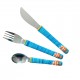 On craque pour ce petit ensemble de 3 couverts et son assiette petits poisson-clown