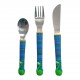 L' assiette et ses 3 petits couverts enfant Dinosaure
