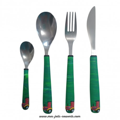 Le Set de 4 grands couverts tracteur 