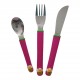 Original coffret assiette et 3 couverts abeilles - Mes Jolis Couverts