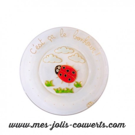 Assiette Coccinelle