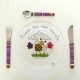 Original coffret assiette et 3 couverts abeilles - Mes Jolis Couverts