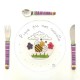 Original coffret assiette et 3 couverts abeilles - Mes Jolis Couverts