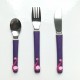 Assiette + 3 couverts Flamant-Rose